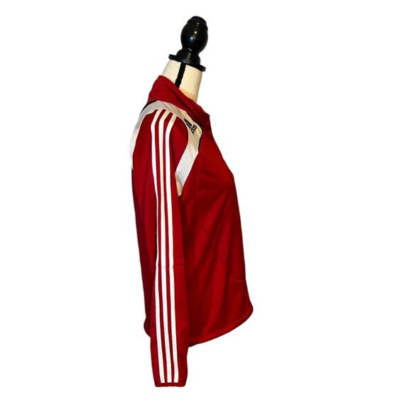 Vintage Y2K Adidas Clima365 Quarter Zip Pullover Womens Size Medium Red Jacket - Picture 4 of 9